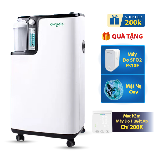 Máy Tạo Oxy 5 lít Owgels OZ-5-01TW0 Phiên Bản Mới - Có Xông Mũi