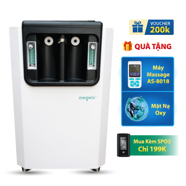 Máy tạo oxy 10 lít Owgels OZ-5-01GW0 - Có xông mũi