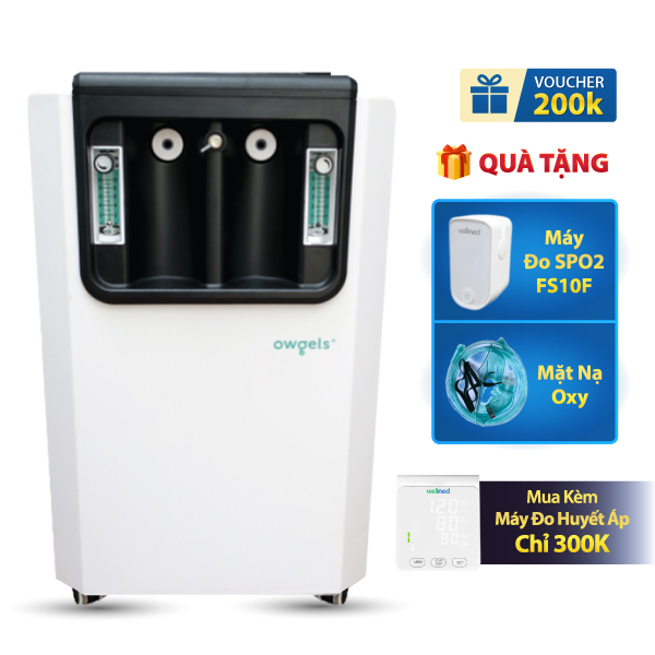 Máy Tạo Oxy 10 Lít Owgels OZ-5-01GW0 - Có xông mũi