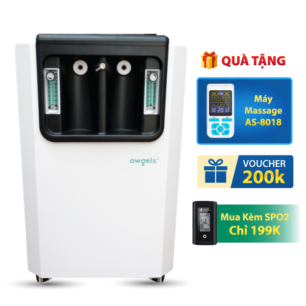 Máy tạo oxy 10 lít Owgels OZ-5-01GW0 - Có xông mũi