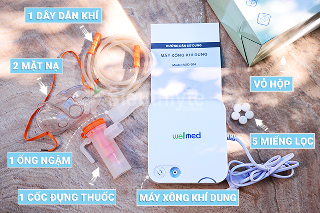 Phụ kiện của máy xông khí dung Wellmed AXD-304