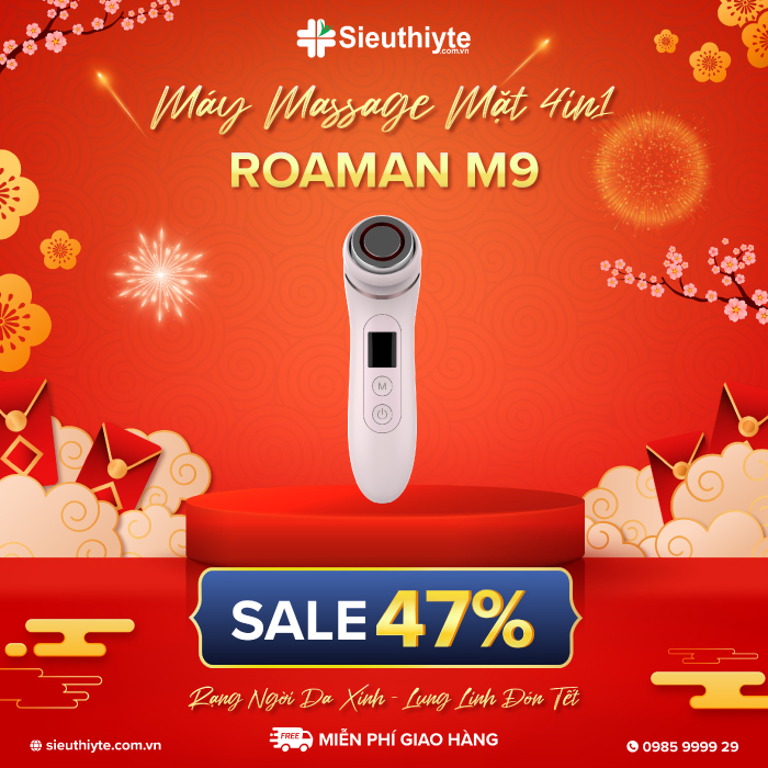 Máy massage mặt 4in1 ROAMAN M9