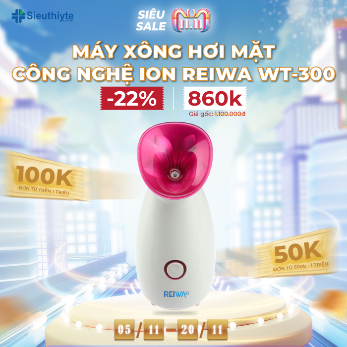 Máy xông hơi mặt công nghệ ion Reiwa WT-300 