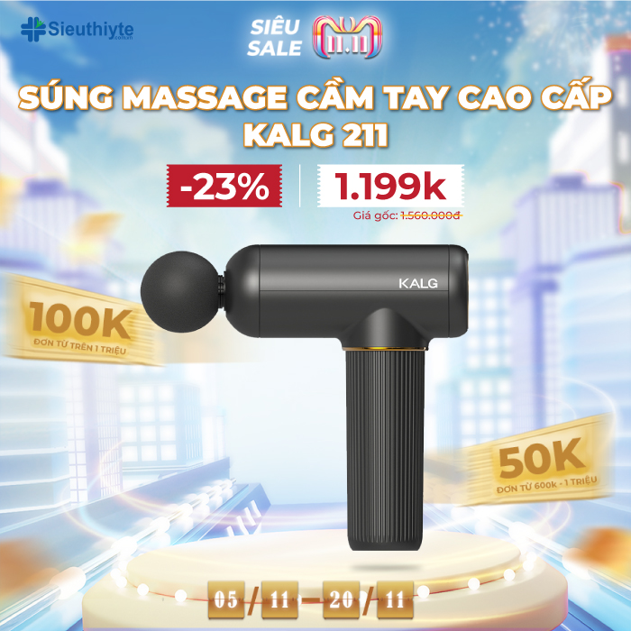 Súng massage cầm tay cao cấp công nghệ AI KALG 211 