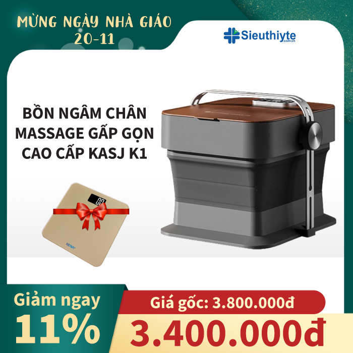 Bồn ngâm chân massage gấp gọn cao cấp KASJ K1