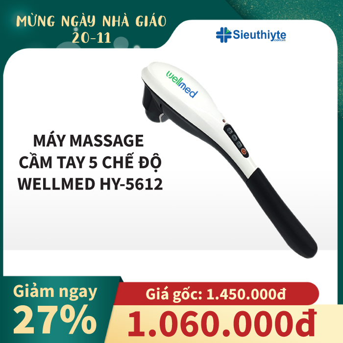 Máy massage cầm tay 5 chế độ Wellmed HY-5612