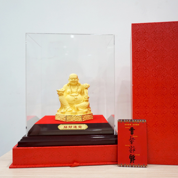 Tượng Phật Di Lặc vàng Wickman Q-1089