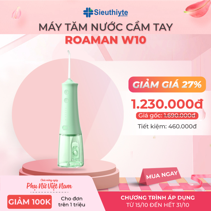 Máy tăm nước cầm tay ROAMAN W10 