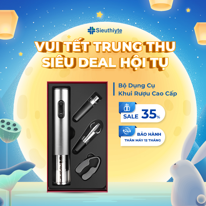 Bộ dụng cụ khui rượu vang cao cấp Sunway 4 trong 1