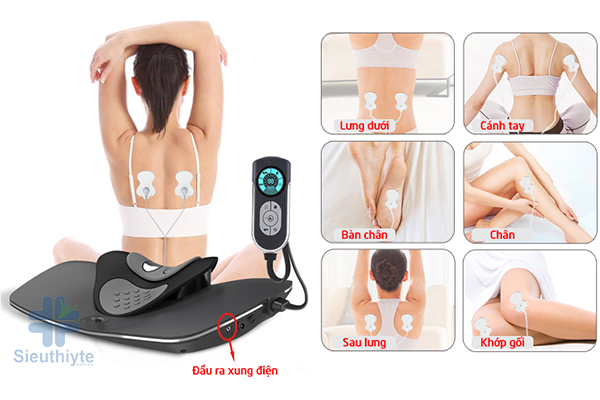 Máy massage Alphay JKAH-3 ngoài để trị liệu chứng thoái hóa cột sống và đốt sống cổ thì còn là một thiết bị massage thư giãn hầu như toàn thân
