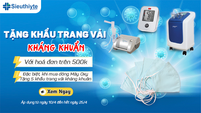 Tặng ngay khẩu trang vải kháng khuẩn khi mua hàng tại Siêu Thị Y Tế