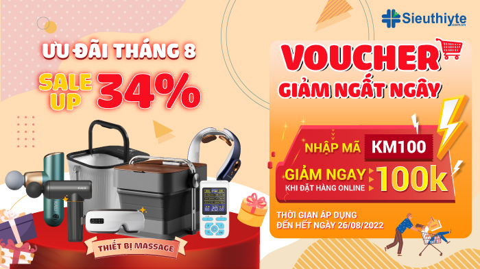 Chào Tháng 8 Với “Bão Voucher” Giảm 100.000đ Tại Siêu Thị Y Tế