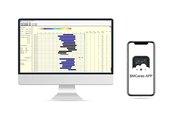 ruy cập dữ liệu dễ dàng, có thể xem và đánh giá với các dữ liệu có trong thẻ SD và iCode qua phần mềm RESmart PC hoặc ứng dụng điện thoại thông minh BMCares