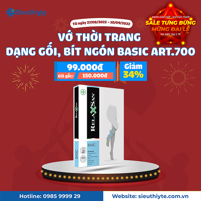 Vớ thời trang dạng gối, bít ngón – Basic Art. 700