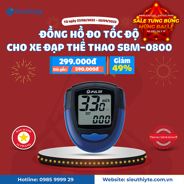 Đồng hồ đo tốc độ cho xe đạp thể thao SBM-0800