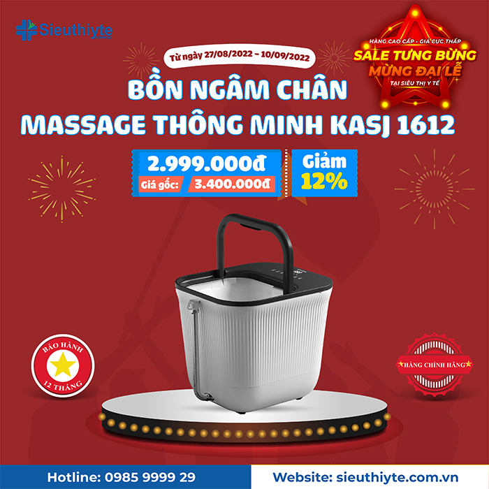 Bồn ngâm chân massage thông minh Germany KASJ 1612