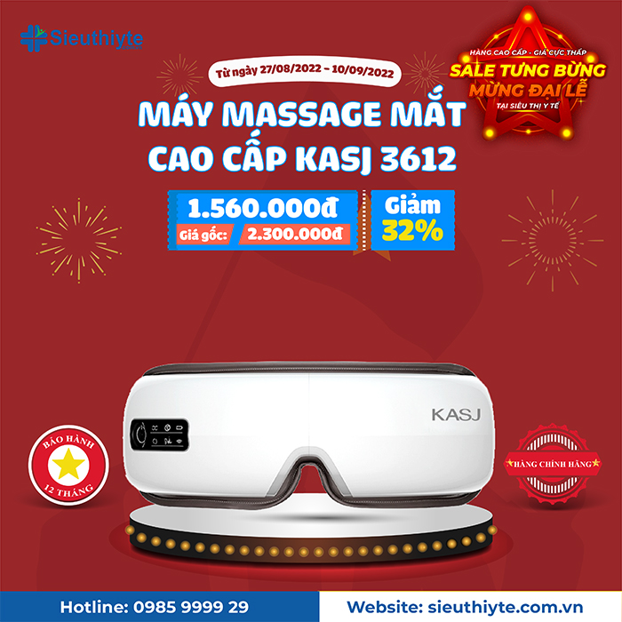 Máy massage mắt cao cấp KASJ 3612