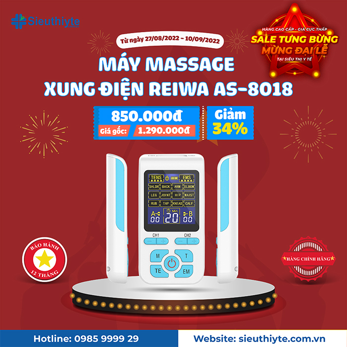 Máy massage xung điện Reiwa AS-8018