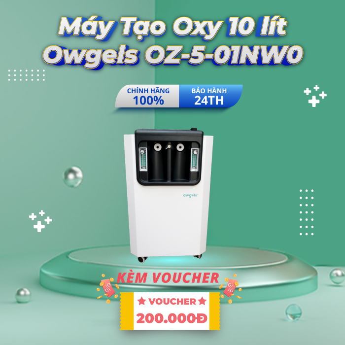 Mua Ngay Máy tạo oxy 10 lít Owgels OZ-5-01NW0 (OZ-5-01GWO) - Có xông mũi