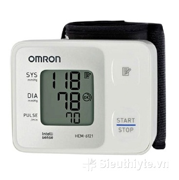 Máy đo huyết áp điện tử cổ tay Omron HEM-6121