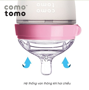 Bình sữa Silicone Comotomo 150ml - màu hồng