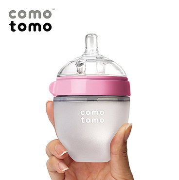 Bình sữa Silicone Comotomo 150ml - màu hồng
