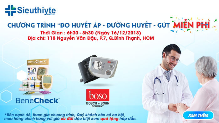 CHƯƠNG TRÌNH ĐO HUYẾT ÁP – ĐƯỜNG HUYẾT – GÚT MIỄN PHÍ TẠI BÌNH THẠNH